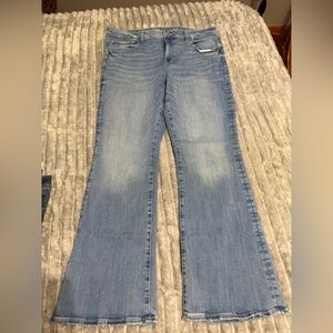 American Eagle Outfitters Light Blue Kickboot Jeans